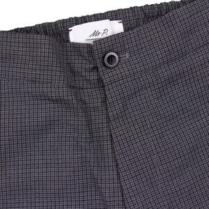 Mr P Porter Mens 28x29 Gray Mini Houndstooth Elastic Waistband‎ Wool Blend Pants